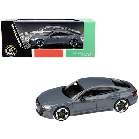 Paragon 3 in. 1-64 Scale Diecast 2021 Audi Rs E tron Gt Kemora Model Car, Gray PA-55333